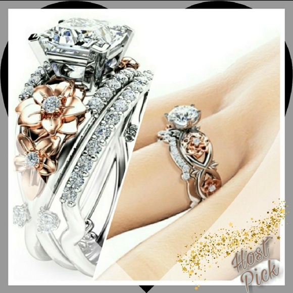 Moon Goddess Boutique Jewelry - New 2CT White Sapphire s925 Sterling silver set